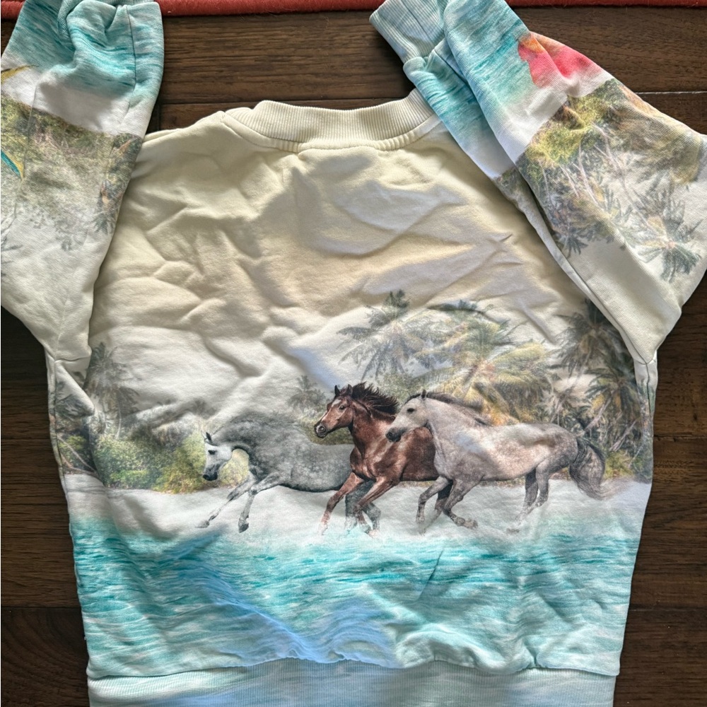 Molo- Horse Print Sweatshirt size 128